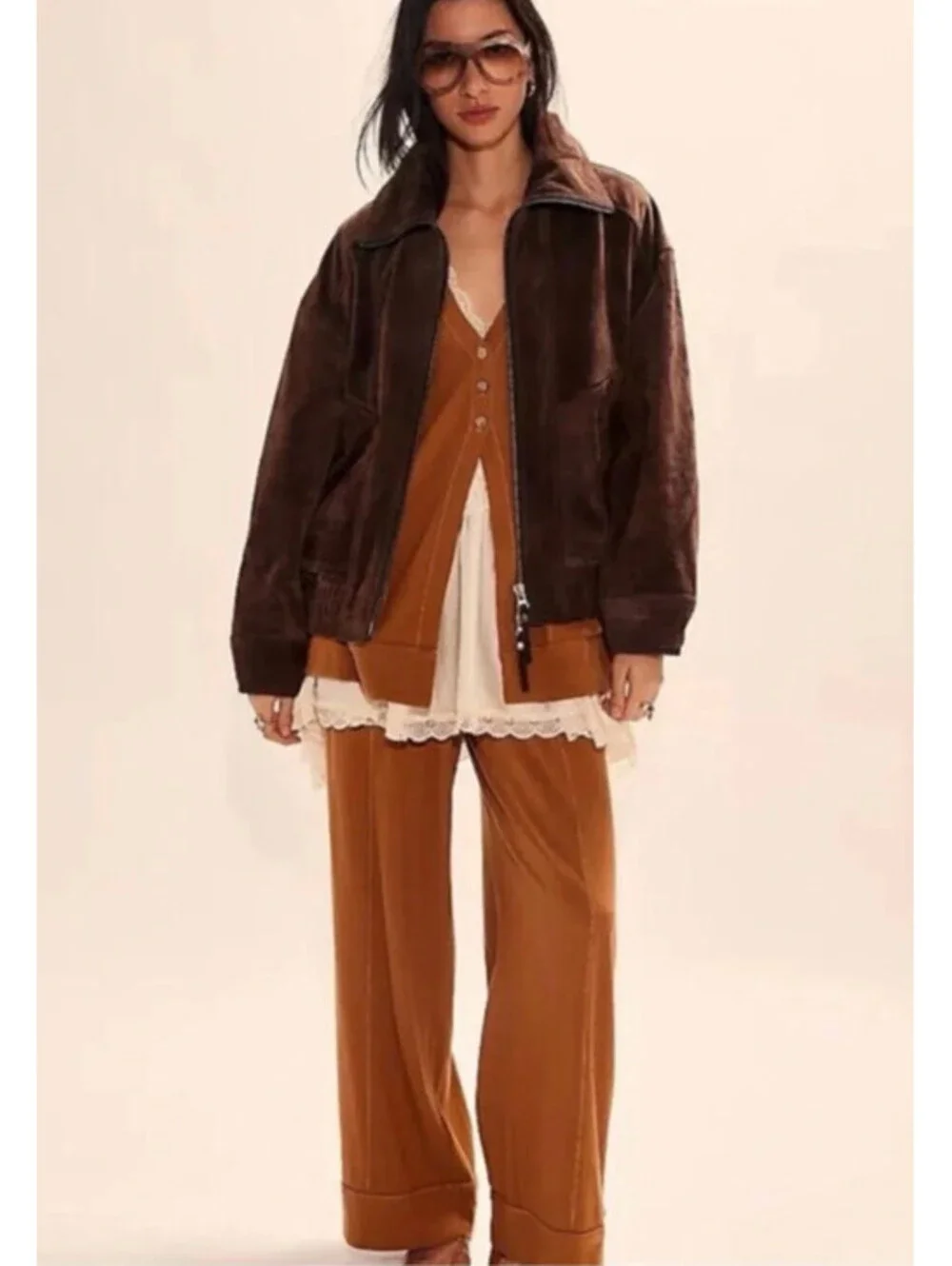 New free people Strada Pant Set size L NWT